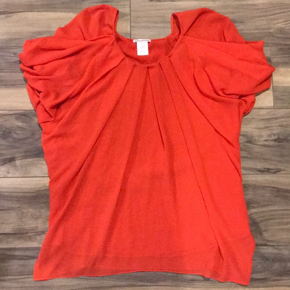 Oscar de la Renta Pleated Blouse